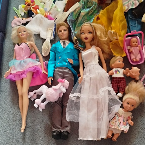 Puppen spielset lot - puppen-spielset, lot: