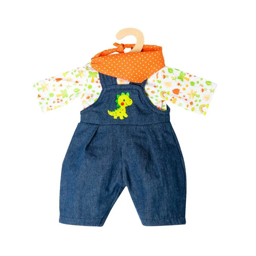 Puppen latzhose dino teilig - dino, 3-teilig